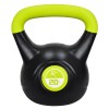 Kettlebell Vinil 20kg DHS Fitness Negru/Rosu - Gantera Fitness, Exercitii Forta, Antrenament Corp