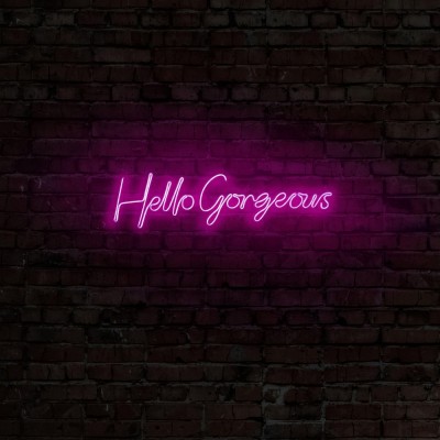 Aplica de Perete Neon Hello Gorgeous foto