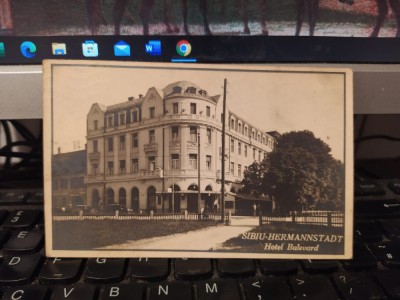 Sibiu Hermannstadt, Hotel Bulevard, circulație 11 aug. 1940, 205 foto