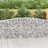 Cumpara ieftin Coșuri gabion arcuite 2 buc, 400x50x100/120 cm fier galvanizat