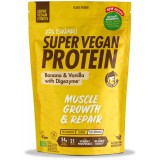 Proteina Super Vegan BIO(dupa efort) banane si vanilie cu DigeZyme(format mediu) Iswari