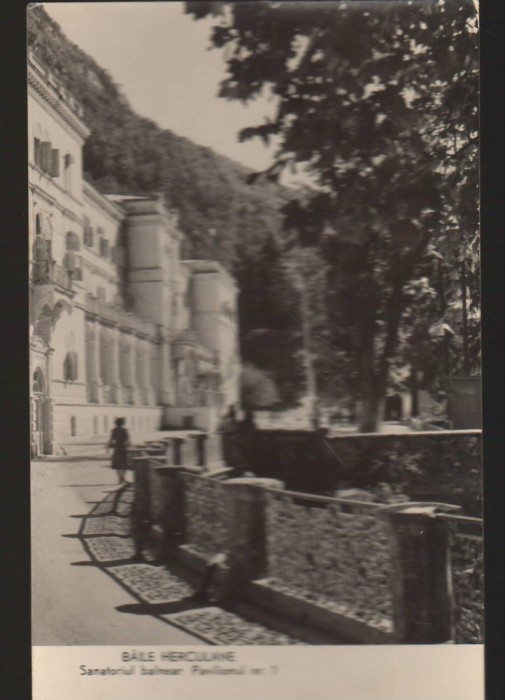 CPIB 22116 - CARTE POSTALA - BAILE HERCULANE. SANATORIUL BALNEAR, PAVILIONUL 1