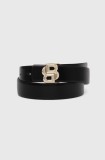BOSS curea de piele cu doua fete femei, culoarea negru, 50517503