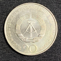 Moneda 20 mărci Germania DDR 1972