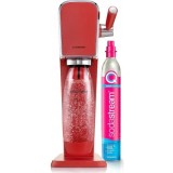 Aparat de preparare sifon SodaStream ART mandarin, 1 L, Rosu
