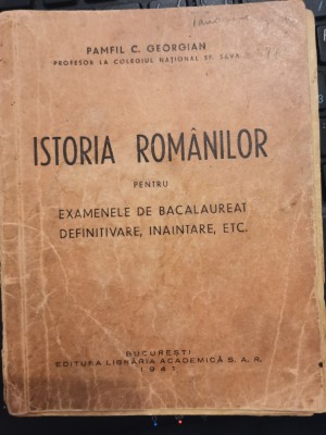 1941 Pamfil Georgian, Istoria romanilor pentru examenele de bacalaureat C9 foto