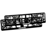 Set 2 suporturi numar inmatriculare personalizat- SUZUKI