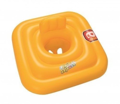 Colac gonflabil pentru inot bebelusi, Bestway 32050, 76 x 76 cm, galben foto