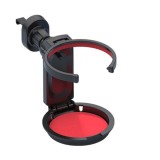 Suport rosu pentru pahar auto, scrumiera, telefon, multifuncțional, pliabil
