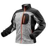 Bluza de lucru tricotata NEO Tools cu &icirc;ntarituri softshell, marimea M