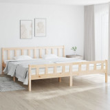 Cadru de pat, 200x200 cm, lemn masiv GartenMobel Dekor, vidaXL