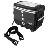 Geanta bicicleta impermeabila NEO TOOLS cu suport telefon si reflectorizante