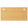 Blat birou bambus vidaXL 100x50x4 cm, maro, blat masa, inlocuire, cu orificii cablu, birou, gaming, studiu