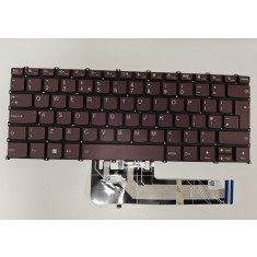 Tastatura Laptop, Lenovo, Slim 7 14ARP8 Type 83AX, iluminata, Orchid, layout UK