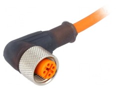 Cablu de conectare M12 PIN: 3 unghi 5m