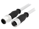 Cablu senzori/automatizări M12-M12 0,5m