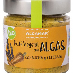 Pate vegetal cu alge, morcovi si turmeric Bio, 180g, Algamar