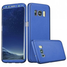 Husa Samsung Galaxy A5 2017 Flippy Full Cover 360 Albastru Folie de protectie foto