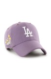 47 brand șapcă de baseball din bumbac MLB Los Angeles Dodgers culoarea violet, cu imprimeu, B-PTLSD12GWS-II