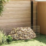 Containere de compost pentru grădină 100x100x50 cm din oțel galvanizat