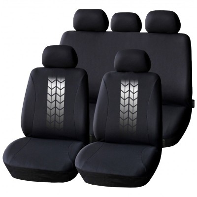 Huse universale pentru scaune auto 9 piese, model universal, Negru foto