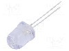 Dioda LED, 10mm, alb rece, 10000...12000mcd, 20mA, 3...3,6V, NTE Electronics - NTE30071