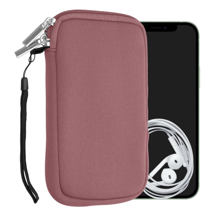 Husa universala pentru telefon, L - 6.5&quot;, Neopren, Rose Gold, 46188.3.167