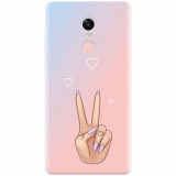 Husa silicon pentru Xiaomi Remdi Note 4X, Victory Love