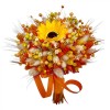 Buchet Floarea Soarelui Uscata Personalizabil Nunta/Mireasa/Cadou - Eventissimi&reg; - Decoratiuni Florale Handmade, 26cm