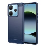 Husa carbon pentru xiaomi redmi note 14 4g, tech protects, blue