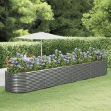 Cumpara ieftin Strat &icirc;nălțat grădină gri 554x100x68 oțel vopsit electrostatic