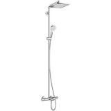 Cumpara ieftin Coloana dus cu baterie si termostat Hansgrohe, Crometta E 240 1jet, 155 cm