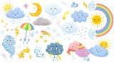 Stickere fenomene meteo nori - 125x70 cm