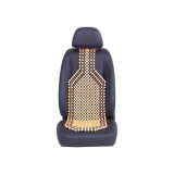 Husa Scaun Auto Universala Bile Lemn ALM, Ventilatie, Confort, 127x38cm, Bej/Maro