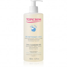 Topicrem BABY My 1st Cleansing Gel 2in1 gel de duș pentru corp și păr pentru nou-nascuti si copii 500 ml