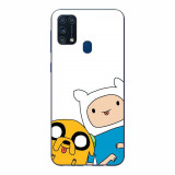 Husa compatibila cu Samsung Galaxy M21S, M31 Silicon Gel Tpu Model Finn and Jake Tongues