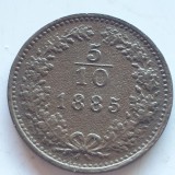 Austria 5/10 kreuzer 1885 Franz Iosif, Europa