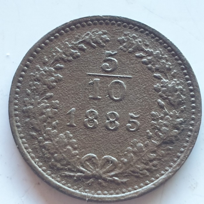 Austria 5/10 kreuzer 1885 Franz Iosif