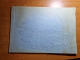 Caiet Geografie 1974 Nescris Colectie Epoca Retro Vintage