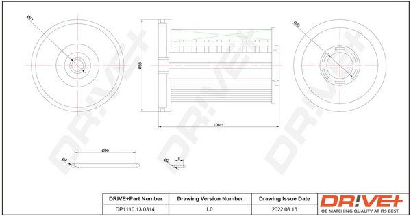 Dr!ve+ DP1110.13.0314 filtru combustibil