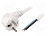 Cablu 3x1,5mm2 CEE 7/7 cu ştecăr &icirc;n unghi LIAN DUNG, cabluri PVC