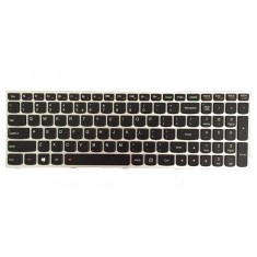 Tastatura Laptop, Lenovo, IdeaPad 500-15ISK, 500-15ACZ, 300-15ISK, 300-15IBR, 300-17ISK, iluminata, argintie
