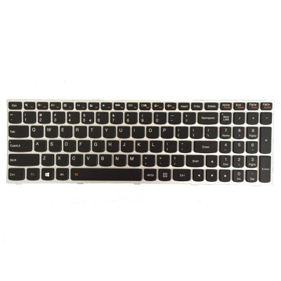 Tastatura Laptop, Lenovo, IdeaPad 500-15ISK, 500-15ACZ, 300-15ISK, 300-15IBR, 300-17ISK, iluminata, argintie foto