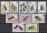 Rwanda 1978 fauna gandaci insecte MI 930-939 MNH, Nestampilat