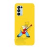 Husa compatibila cu Oppo A76 model Homer Simson Rockstar, Silicon, TPU, Viceversa, Transparent, Carcasa