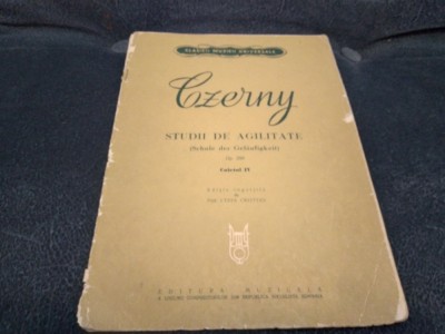 CZERNY - STUDII DE AGILITATE PARTITURI foto