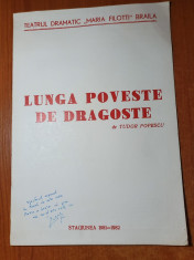 program teatrul dramatic &amp;quot; maria filotti&amp;quot; braila stagiunea 1981-1982 foto