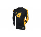 MBS Tricou motocross/enduro Ufo Plast Slim Sharp, negru/galben, S, Cod Produs: MG04445KS