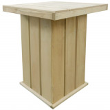 Masă Bar vidaXL Lemn Pin Tratrat 75x75x110cm Maro Exterior/Interior