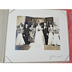 Fotografie nunta romaneasca a unor romani stabiliti in America, 1931